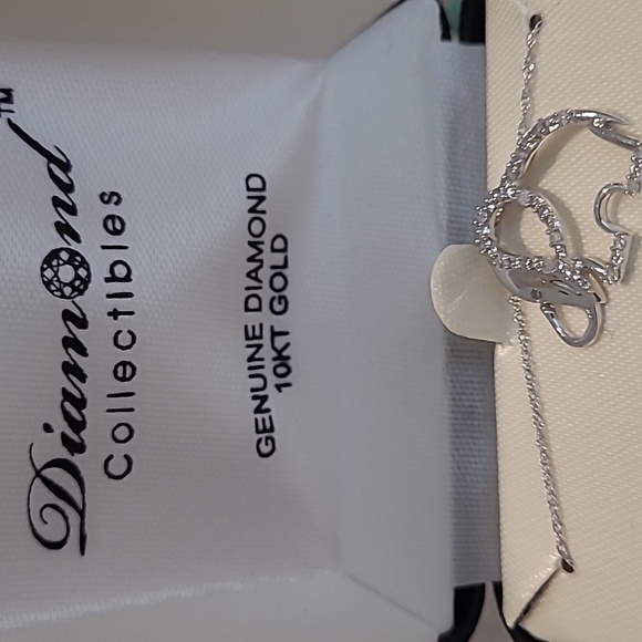 Diamond Elephant Pendant with 10K White Gold - Picture 2 of 6